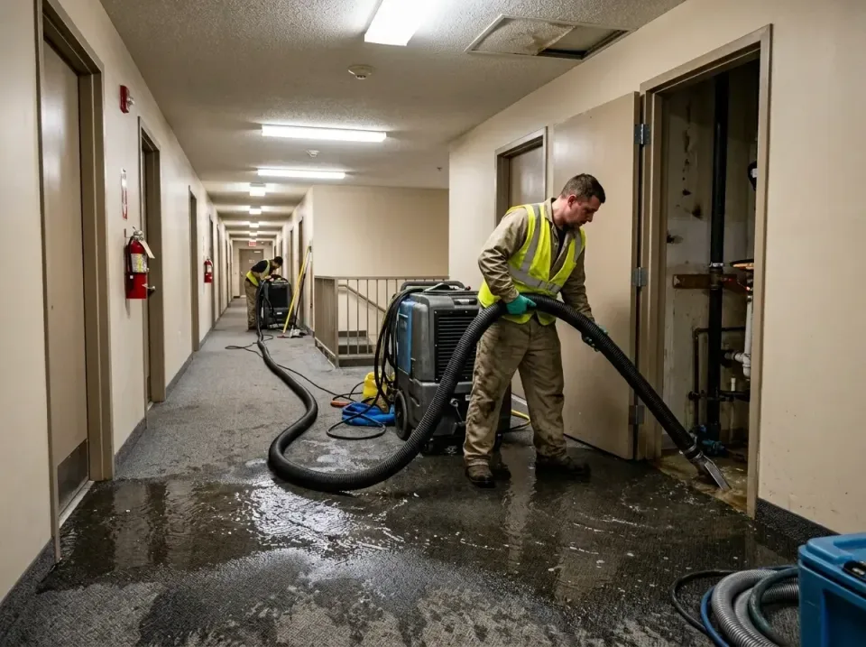 multi-unit-apartment-hallway-f-005 — frequently asked questions, Emergency Burst Pipe Water Extraction & Removal in Rockdale…